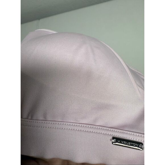 HALSTON Women's Large Seamless Mesh Racer Back Comfort Bra Pink Sz S - Picture 8 of 9